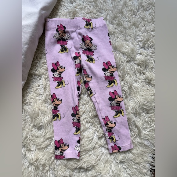 Zara Pink Minnie Mouse Leggings - Picture 3 of 7